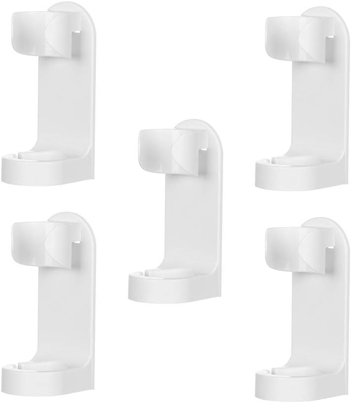 Electric Toothbrush Holder ABS Plastic Self AdhesiveWall Mounted Tooth Brush Organizer for Bathroom Shower Room No Drill or Nail Needed Base Stander (5)