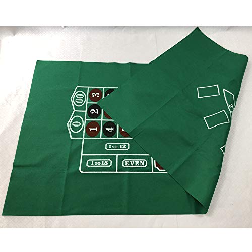 Yuanhe Roulette and Blackjack 2-Sided Casino Table Felt Layout - Thumbnail 3