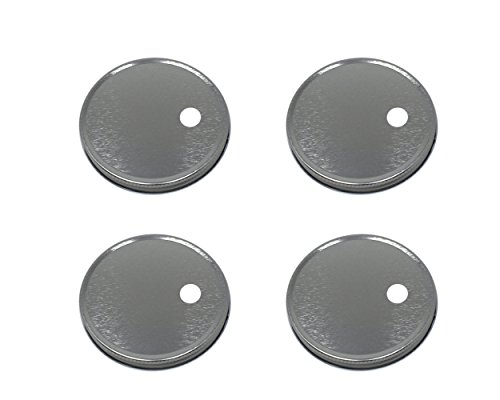 Mason Jar Straw Hole Tumbler Lids for Canning Jars Set of 4 (Regular Mouth, Silver)
