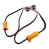 TOMALL H7 LED Headlight Decoder CAN-BUS EMC Warning Canceller Capacitor Anti-flicker Resistor harness