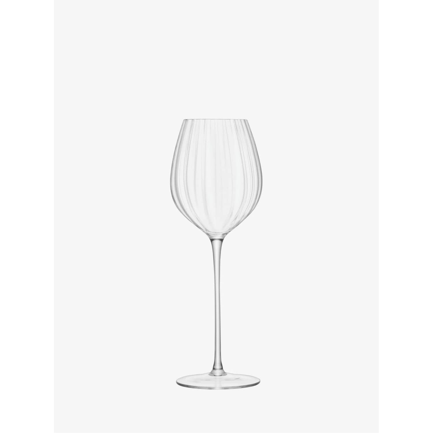 LSA International Aurelia White Wine Glass 430ml Clear Optic Set of Two