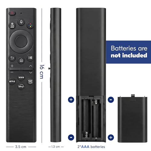 AMROAH Remote Control Replacement for Samsung Smart TV with Voice Control, Compatible with Frame, Curved, Crystal UHD Models 2019–2026
