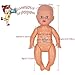 Young Buds Pack of 6 for 9-10-11 Inch Alive Baby Doll Reborn Newborn Clothes with Bathing Suit Bottle (Bath Set)