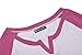 Sarin Mathews Women's Casual V Neck Loose Fit Long Sleeve T-Shirt Blouse Tops Watermelonred L