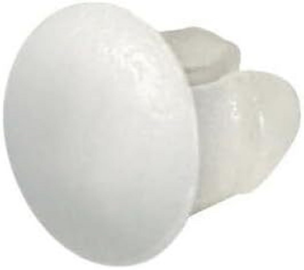 LAMPA 19914 Pack of 100 Fasteners for Number Plate Brackets, White