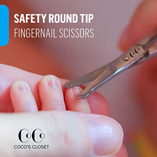 Cocos Safety Hair Scissors, Grooming Scissors for Eyebrow, Nose Hair, Facial Hair, Ears, Beard