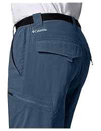 Columbia - Pantalón corto para hombre, color plateado