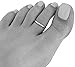 FANTOM Sterling Silver Toe Ring Plain 925 Solid Band One Size Fits All Flexible