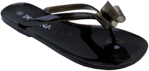 Didiana Devin-03 Women Summer Jelly Casual Flat Flip Flop Rain Shoes Thong Sandals Slippers SNJ SHOES