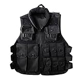 Pellor Outdoor Kids/Children Nylon Tactical Vest Security Guard Waistcoat CS Field Combat Training Protective Vest