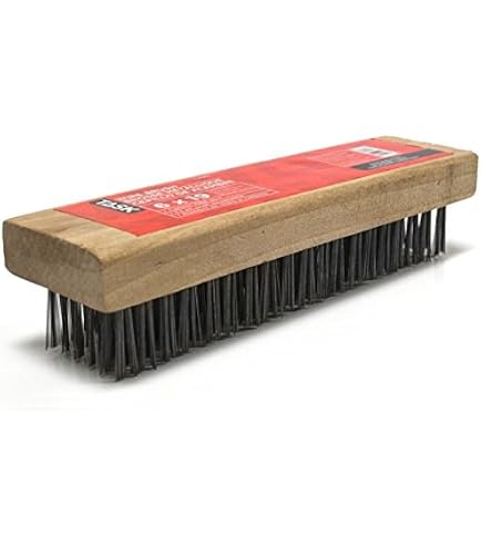 Brosse Métallique Avec Grattoir Roughneck ROU52042 - Poils Acier Carbone, Poignée TPR Confortable