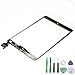 White Ipad Mini Touch Digitizer Screen + IC Connector Home Button Flex Assembly