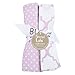 Trend Lab Orchid Bloom Burp Cloth Set, Purple