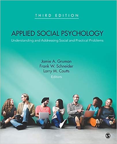 Image result for Gruman, J. A., Schneider, F. W. (Eds.) (2017). Applied social psychology: understanding and addressing social and practical problems (3rd edition)