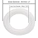 DERNORD Silicone Gasket Tri-Clover (Tri-clamp) O-Ring - 1.5 Inch (Pack of 5)