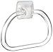 Franklin Brass D8017W Tuscan, Bath Hardware Accessory, Ceramics Towel Ring, White with Lucite Ring