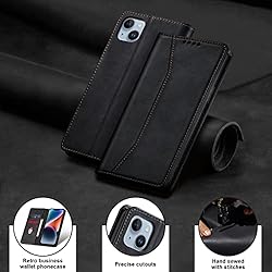 Jasonyu Flip Wallet Case for iPhone 14 5G,Leather
