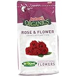Jobe's 09423  Organics Flower & Rose Granular Fertilizer with Biozome, 4 pound bag