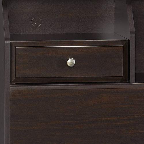 Sauder Shoal Creek Bookcase Headboard, Full/Queen, Jamocha Wood finish