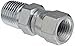 Eaton Weatherhead 9100X4X4 Carbon Steel SAE 37 Degree (JIC) Flare-Twin Fitting, Swivel, Adapter, 1/4