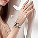 TRUMiRR for Fossil Gen 4 Q Venture HR Women/Gen 3 Q Venture Watchband, 18mm Stainless Steel & White Ceramic Watch Band Quick Release Strap Wristband for Garmin Vivoactive 4S TicWatch C2 Rose Gold