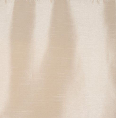 Stylemaster Fiesta Faux Silk Grommet Valance with Sequin Organza, 56-Inch by 18-Inch