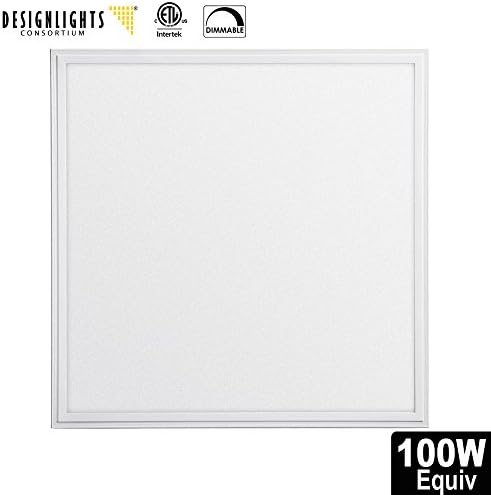 LED Troffer Panel 2x2 FT, UL-listed,DLC-QUALIFIED 40W(150WEquivalent),5000K,4800 Lumens,Dimmable 0-10v,Uniform panel ceiling light,Super Bright Ultra Thin Glare-Free
