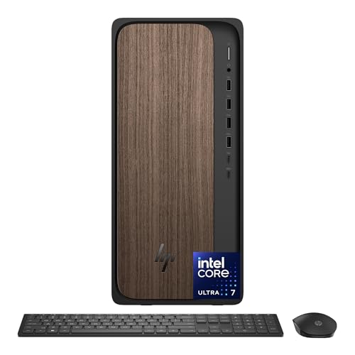 HP OmniDesk Next Gen AI PC Business Desktop PC, Intel Core Ultra 7 265 Processor, 32GB DDR5 RAM, 1TB SSD, Keyboard & Mouse, Intel Graphics, Microsoft Copilot, Wi-Fi 6, Bluetooth, Windows 11 Pro