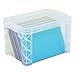 Advantus 40305 Super Stacker Storage Boxes, Hold 500 4 x 6 Cards, Plastic, Clear