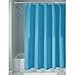 InterDesign Mildew-Free Water-Repellent Fabric Shower Curtain, 72-Inch by 72-Inch, Azure