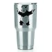 Gangster Shooting Panda Banksy Vinyl Decals Stickers (2 Pack!!!) | Tumbler Coffee and Insulated Cups | Decals Only! Cup not Included! | 2-3 X 3 inch Black on White Blackground Decals | KCD1064