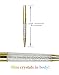 MengRan Shine Gold Pen Diamond Crystal Ballpoint Pens (Pack of 12)(Gold)