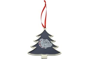 COLLEGIATE PULSE Gonzaga Bulldogs Tree Shaped Metal Christmas Ornament
