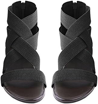 LIOON Women Summer Bandage Casual Flat Bottom Sandals