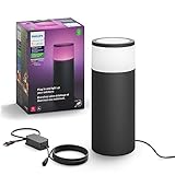 Philips Hue Calla White & Color Ambiance Outdoor Pathway Light Base Kit, 1 light, power supply & mounting kit,  Works with Alexa, (Requires Hue Hub)