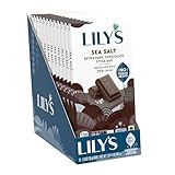 LILY'S Sea Salt Extra Dark Chocolate Style No Sugar