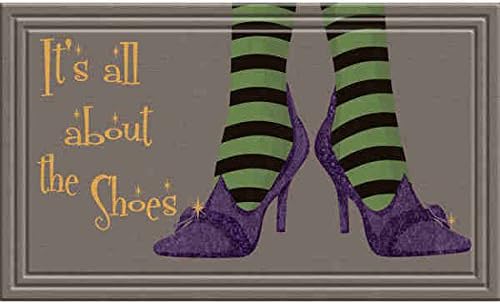 Naturelles All About the Shoes Taupe Door Mat (18 x 30)