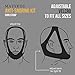 Anti Snoring Solution Devices by Matykos- Stop Snore and Waking the Whole House Right Now With Our Complete Aid Set | Cpap Chin Strap, 4 Size Silicone Nose Vents BONUS Sleep Eye Mask and 8 Ear Plugs