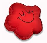 Smiley Flower Microbead Pillow - Red