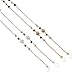 Mini Tree Glasses Strap Necklace Eyeglass Chain Beaded Eyeglass Holder Sunglasses Strap and Cords for Women (Silver and Gold)