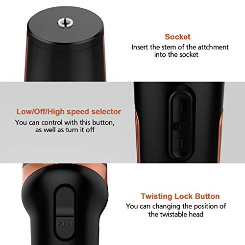 4 Electric+Handheld+Stainless+Attachment+Rotatable