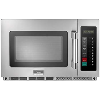 Midea 1834G1A Commercial Microwave, 1800 Watts, Stainless Steel