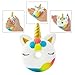 PintreeLand Kawaii Donut Unicorn Squishy Toys 2 Pack Cute Small Slow Rising Squishies Prime Gift for Girls Kids