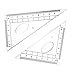 VQVAAQ Drawing Compass Protractor Triangle Rulers