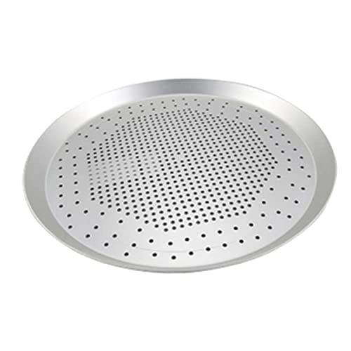 VICASKY Aluminum Perforated Pizza Tray Non-stick Heat-resistant Baking Pan for Oven Baking for Cheese Release Sturdy Aluminum