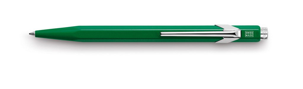Caran d'Ache 849 Metal Range Ball Pen - Green with Green Cartridge