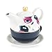 Pinky Up Addison Floral Tea-For-One Sets,