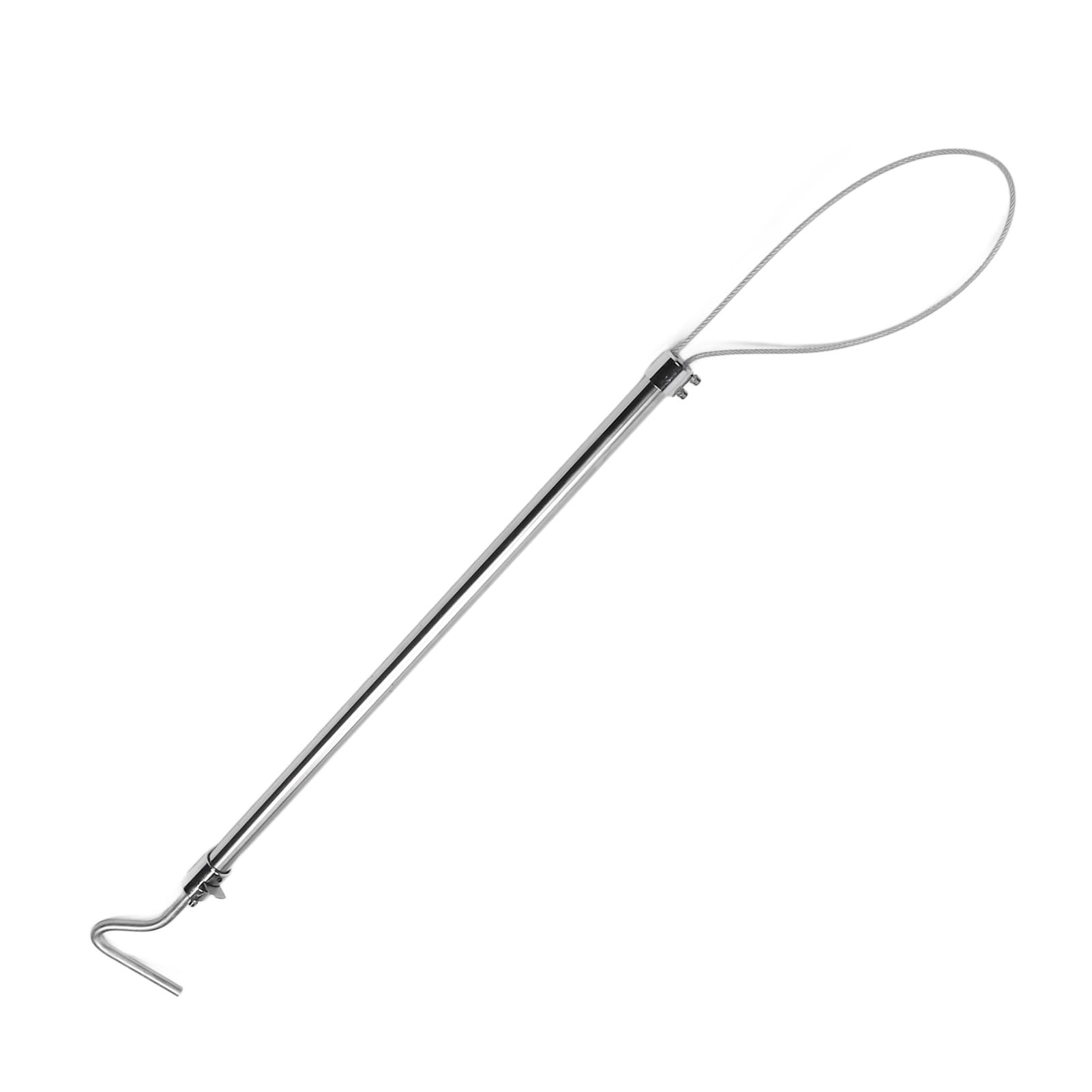 banapoy Pig Holder Catcher, Stainless Steel Pig Catcher Pole Heavy Duty Self Locking Animal Control Pole Holder, Small Animal Trap Pig Catch Pole Holder Catcher Tool