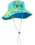 Tuga Girls UPF 50+ Reversible Bucket Hats (UV Sun Protective) - Tropical