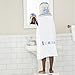 R2D2 Star Wars Hooded Bath Wrap Towel by Disney Great for Home Beach or Pool in White